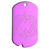 Double Hearts Military Dog Tag