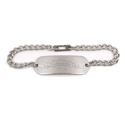 Child Id Bracelet Stainless Steel Best Bracelets Hearts Child Id Bracelet For Kids Stainless Steel Engraved From