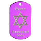Aluminum&nbsp;Purple&nbsp;Star of David Hanukkah Idea