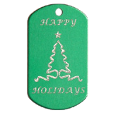 Aluminum&nbsp;Green&nbsp;Ribbon Tree Christmas Idea
