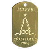 Brass&nbsp;Ribbon Tree Christmas Idea