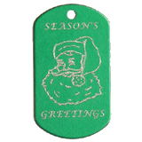 Aluminum&nbsp;Green&nbsp;Santa Christmas Idea