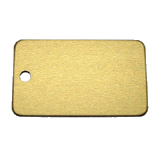 Aluminum&nbsp;Gold&nbsp;Rectangle Luggage ID