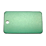 Aluminum&nbsp;Green&nbsp;Rectangle Luggage ID