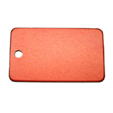 Aluminum&nbsp;Red&nbsp;Rectangle Luggage ID