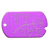 Aluminum&nbsp;Purple&nbsp;Faithful Forever GI Dog Tag