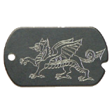 Aluminum&nbsp;Black&nbsp;Dragon GI Dog Tag