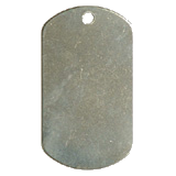 Stainless Steel&nbsp;Un-Notched GI Dog Tag