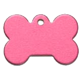Aluminum&nbsp;Pink&nbsp;Large Bone Pet ID