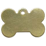 Brass&nbsp;Large Bone Pet ID