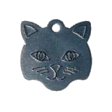Aluminum&nbsp;Black&nbsp;Large Cat Pet ID