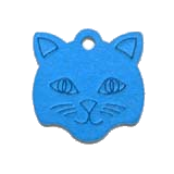Aluminum&nbsp;Blue&nbsp;Large Cat Pet ID