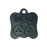 Aluminum&nbsp;Black&nbsp;Large Dog Pet ID