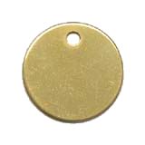 Brass&nbsp;Large Circle Pet ID