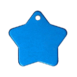 Aluminum&nbsp;Blue&nbsp;Star Pet ID