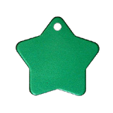 Aluminum&nbsp;Green&nbsp;Star Pet ID