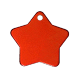 Aluminum&nbsp;Red&nbsp;Star Pet ID