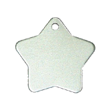 Aluminum&nbsp;Silver&nbsp;Star Pet ID