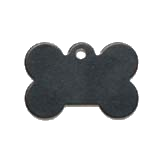 Aluminum&nbsp;Black&nbsp;Small Bone Pet ID
