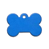 Aluminum&nbsp;Blue&nbsp;Small Bone Pet ID