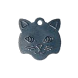Aluminum&nbsp;Black&nbsp;Small Cat Pet ID