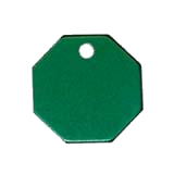 Aluminum&nbsp;Green&nbsp;Octagon Pet ID