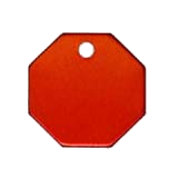 Aluminum&nbsp;Red&nbsp;Octagon Pet ID