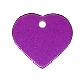 Aluminum&nbsp;Purple&nbsp;Heart Pet ID