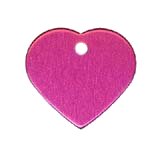 Aluminum&nbsp;Pink&nbsp;Heart Pet ID
