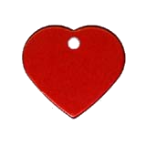 Aluminum&nbsp;Red&nbsp;Heart Pet ID
