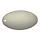 Oval<br/>Key Tag<br/>Aluminum Black