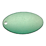 Oval<br/>Key Tag<br/>Aluminum Green
