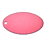 Oval<br/>Key Tag<br/>Aluminum Pink